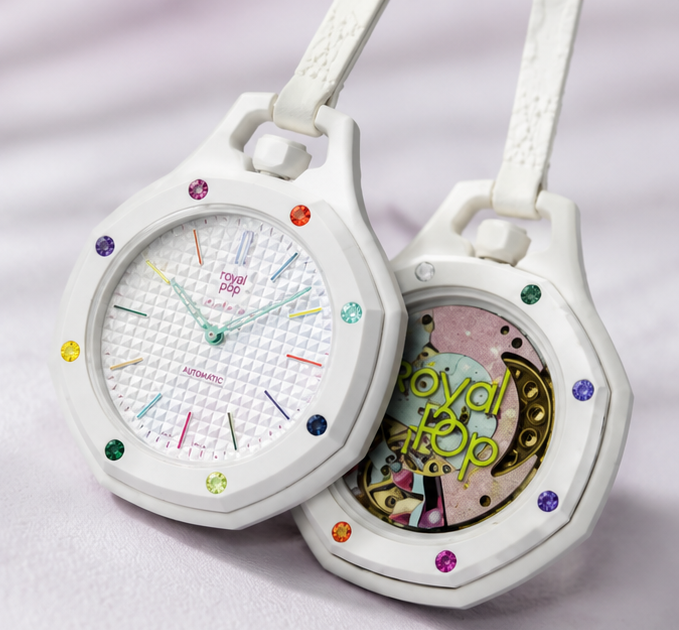 Royal Pop HUIT BLANC Edition – Premium White Luxury Watch