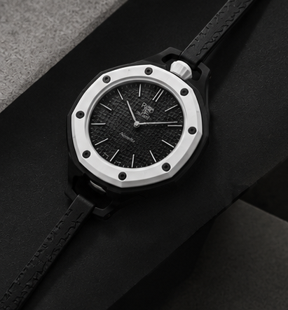 Royal Pop OCHO NEGRO Edition – Premium Black & White Luxury Watch