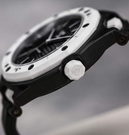 Royal Pop OCHO NEGRO Edition – Premium Black & White Luxury Watch