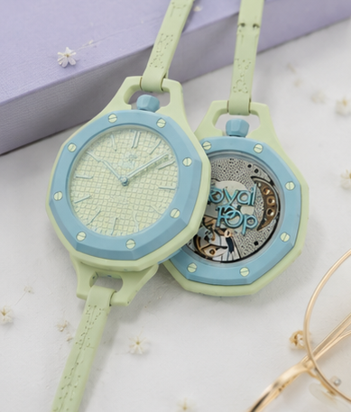 Royal Pop BLAUE ACHT Edition – Premium Pastel Blue Luxury Watch
