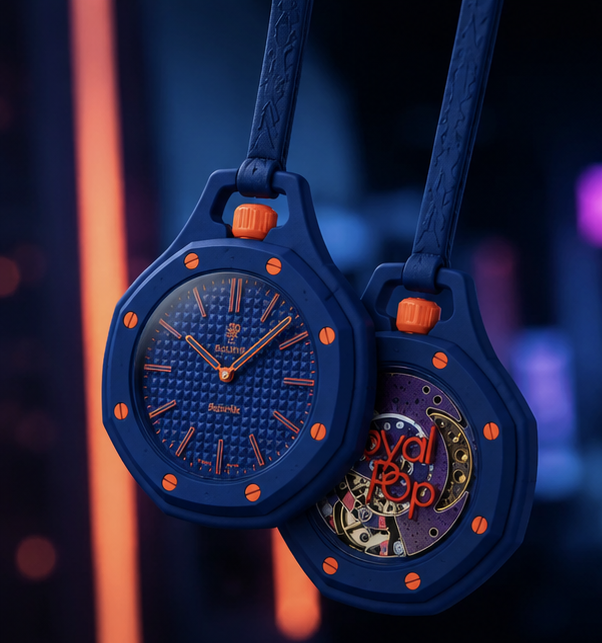 Royal Pop ORENJI HACHI Edition – Premium Navy Blue Luxury Watch