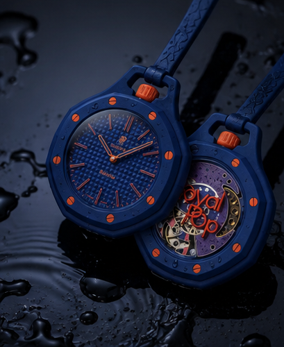 Royal Pop ORENJI HACHI Edition – Premium Navy Blue Luxury Watch