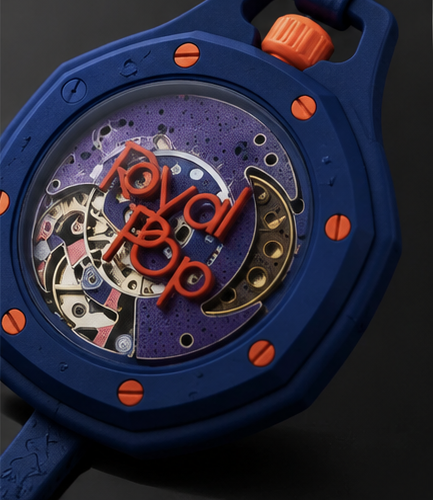 Royal Pop ORENJI HACHI Edition – Premium Navy Blue Luxury Watch
