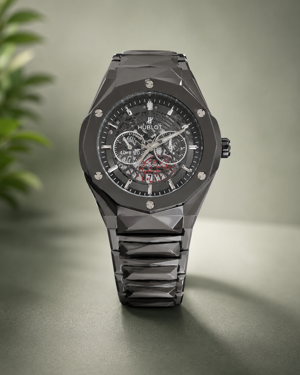 Hublot Classic Fusion Aerofusion Chronograph Orlinski Titanium / Black