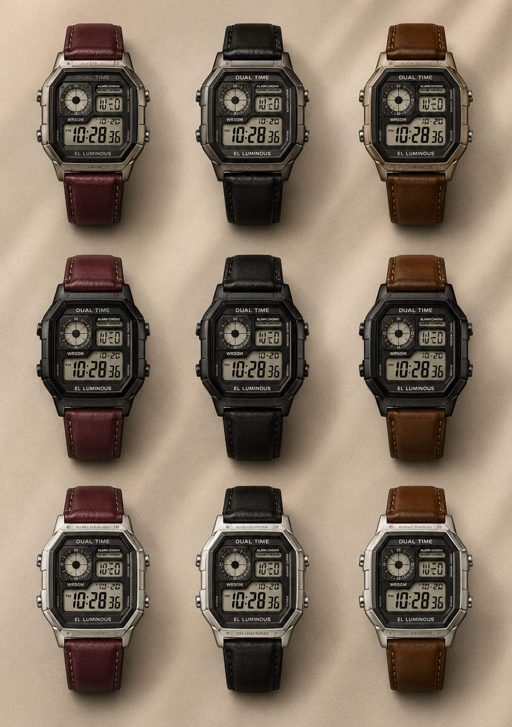 Casio AE-1200WH "World Timer" Leather Modifications