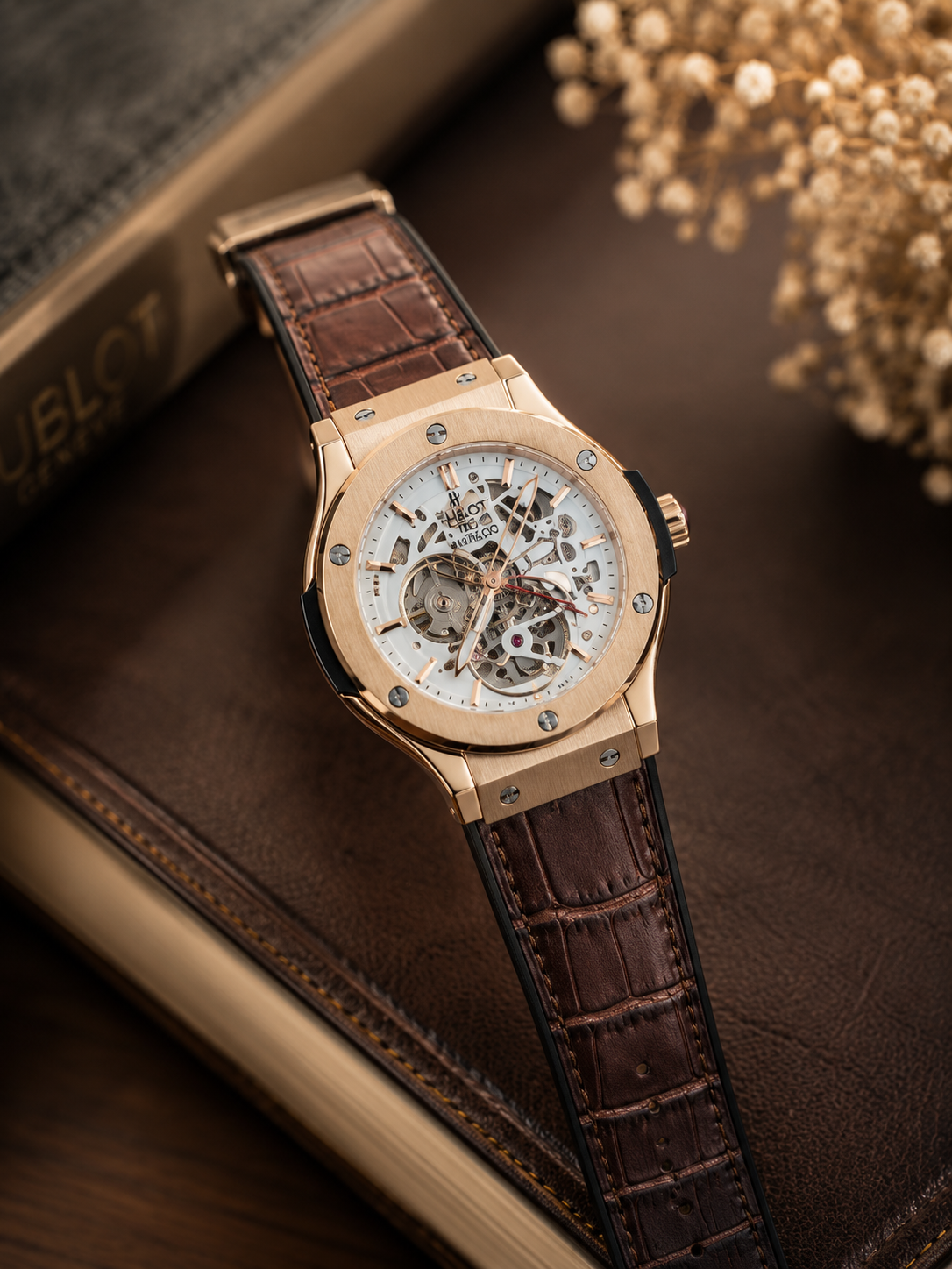 Hublot Classic Fusion Ultra-Thin Skeleton King Gold