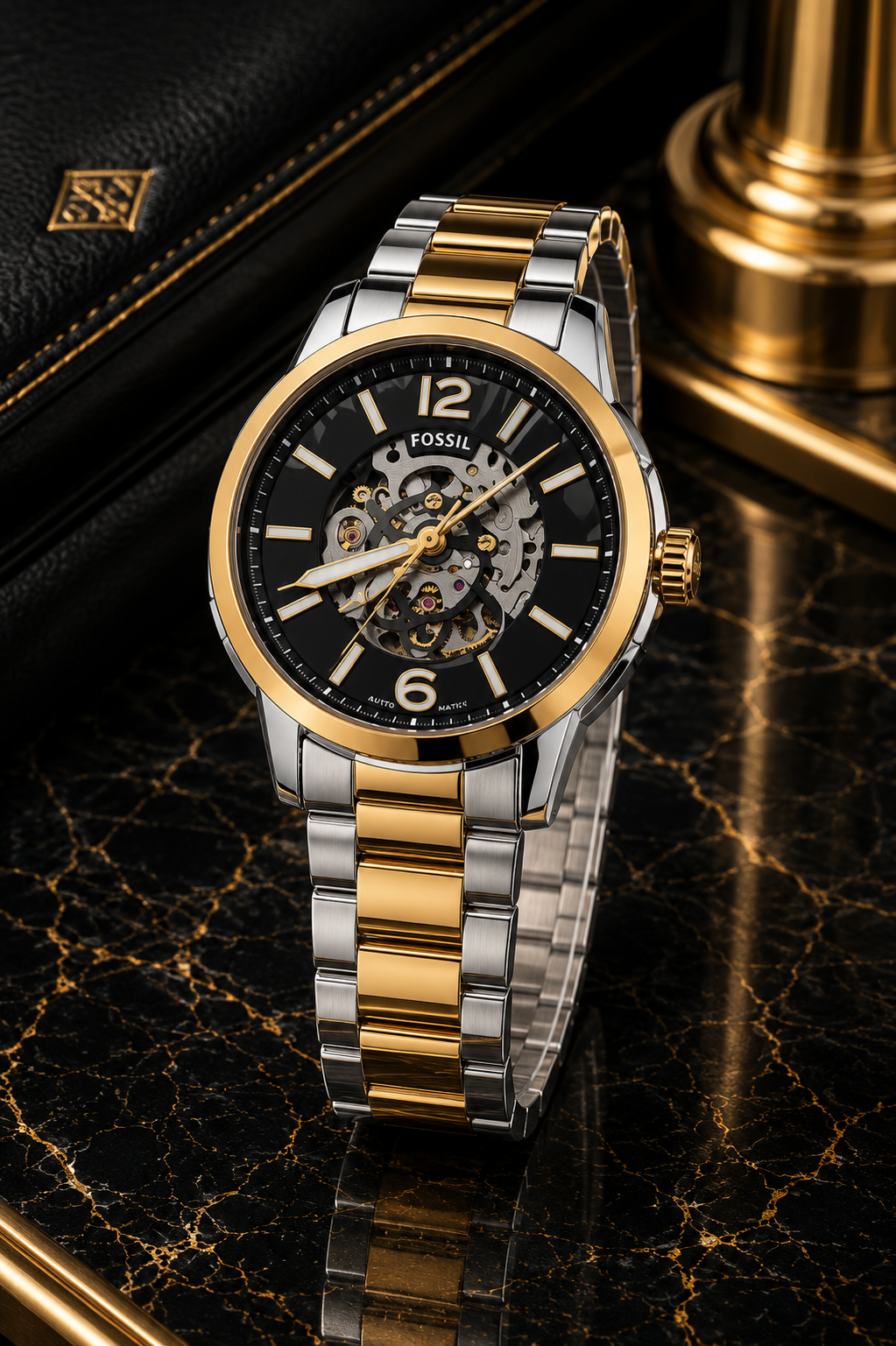Fossil Heritage Skeleton Automatic Men's Watch