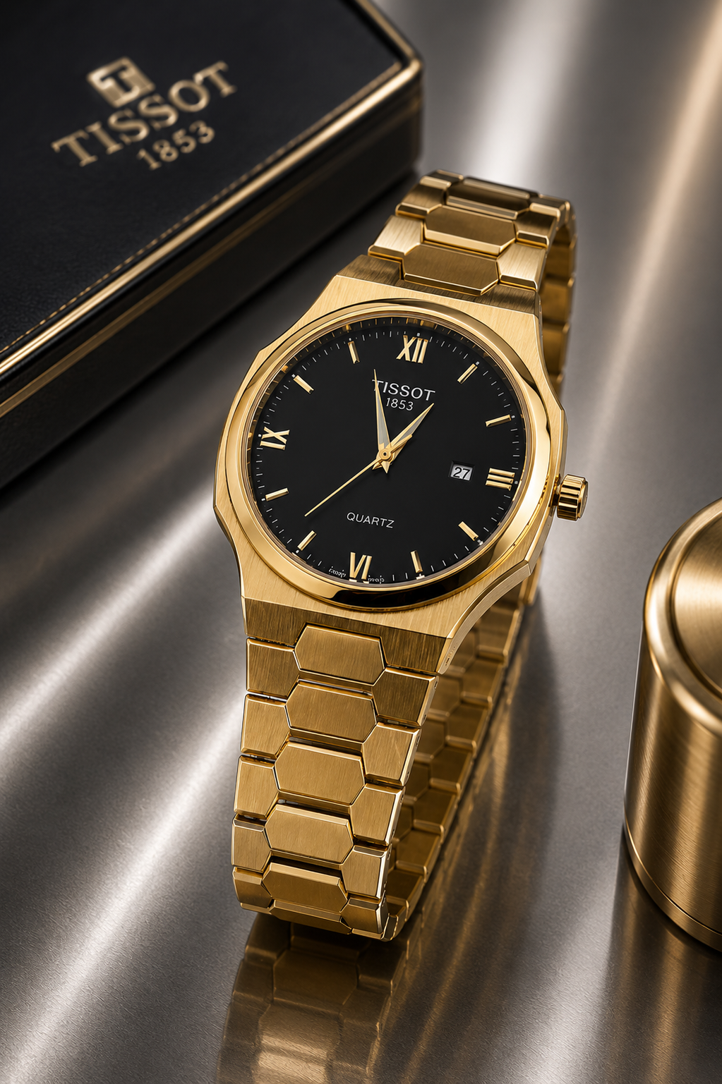 Tissot PRX 1853 Quartz Gold Edition Men's Watch