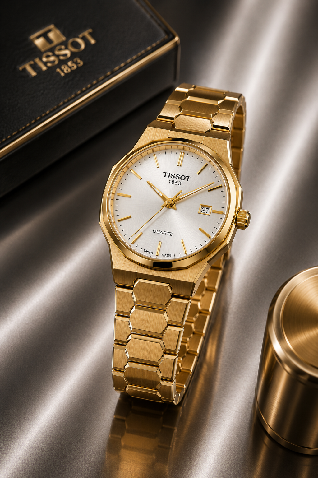 Tissot PRX 1853 Quartz Gold Edition Men's Watch