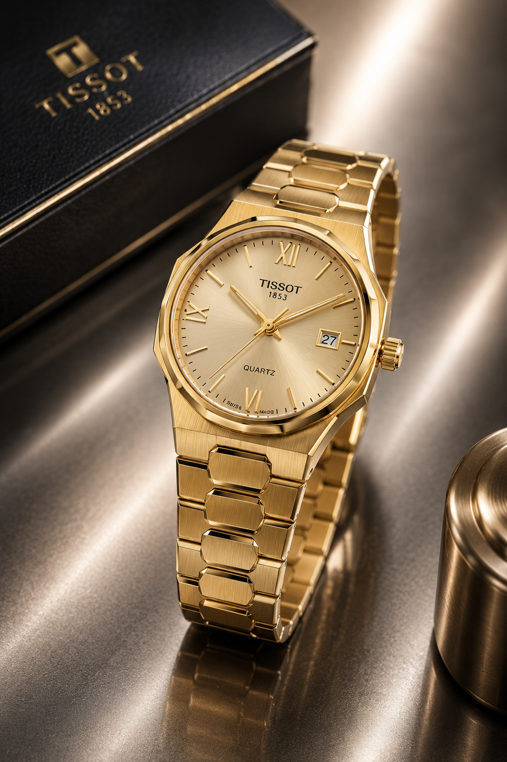 Tissot PRX 1853 Quartz Gold Edition Men's Watch