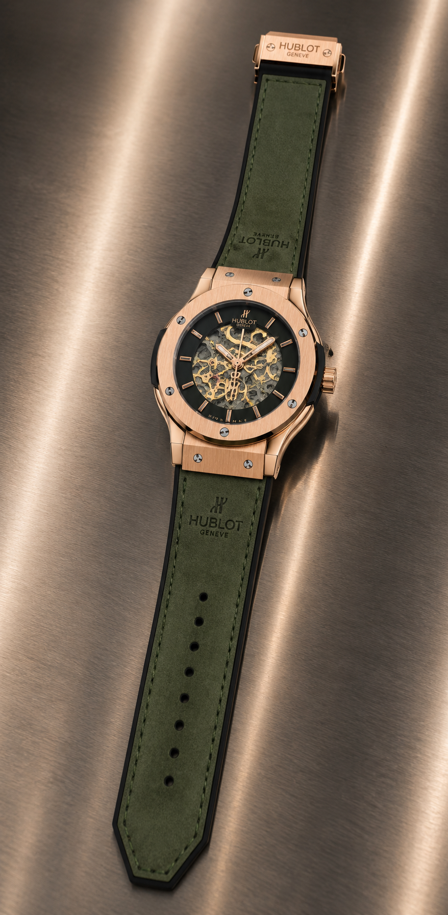 Hublot Classic Fusion Ultra-Thin Skeleton Rose Gold Watch