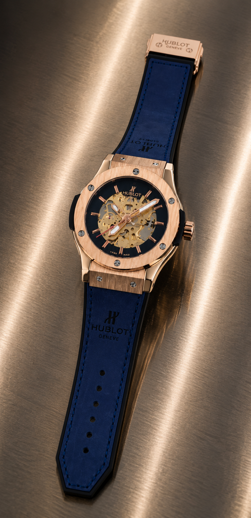 Hublot Classic Fusion Ultra-Thin Skeleton Rose Gold Watch
