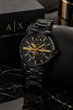 Armani Exchange Bannon Automatic Skeleton Men's Watch,