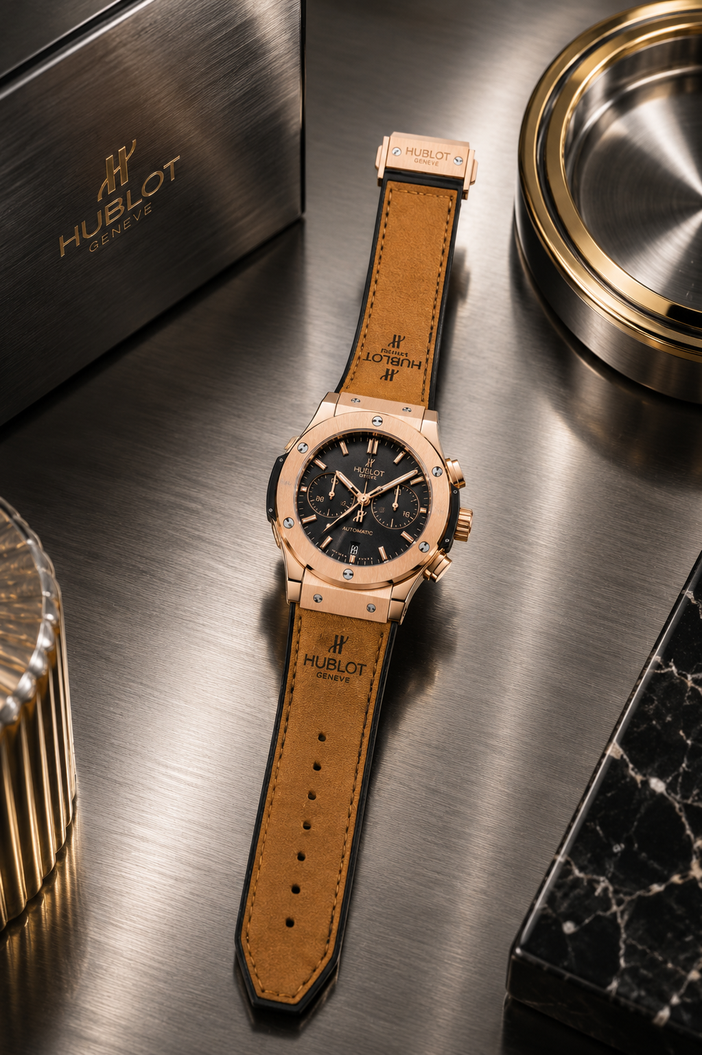 Hublot Classic Fusion Ultra-Thin Skeleton Rose Gold Watch