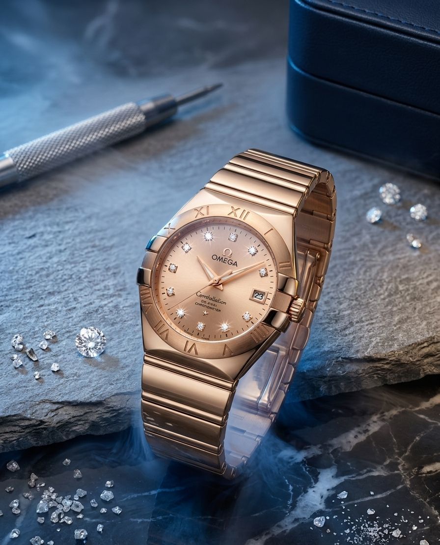 Omega Constellation Co-Axial Chronometer in 18K Sedna Gold