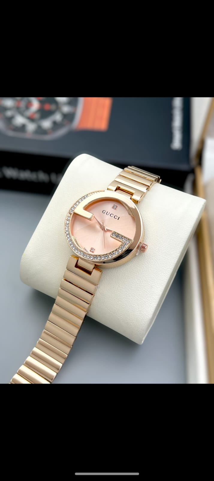 Gucci Interlocking G Rose Gold Diamond