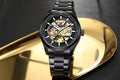 Tommy Hilfiger Baker Skeleton Automatic Black PVD